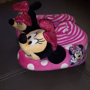 Disney Minnie Mouse Pink Kids Slippers